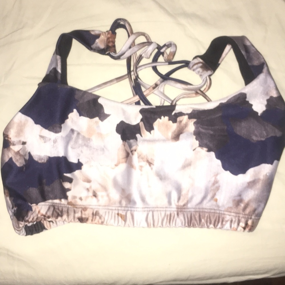 White Roses Sports Bra/Active Wear